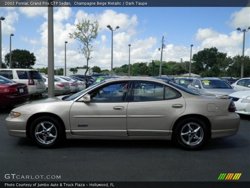 Champagne Beige Metallic / Dark Taupe 2003 Pontiac Grand Prix GTP Sedan