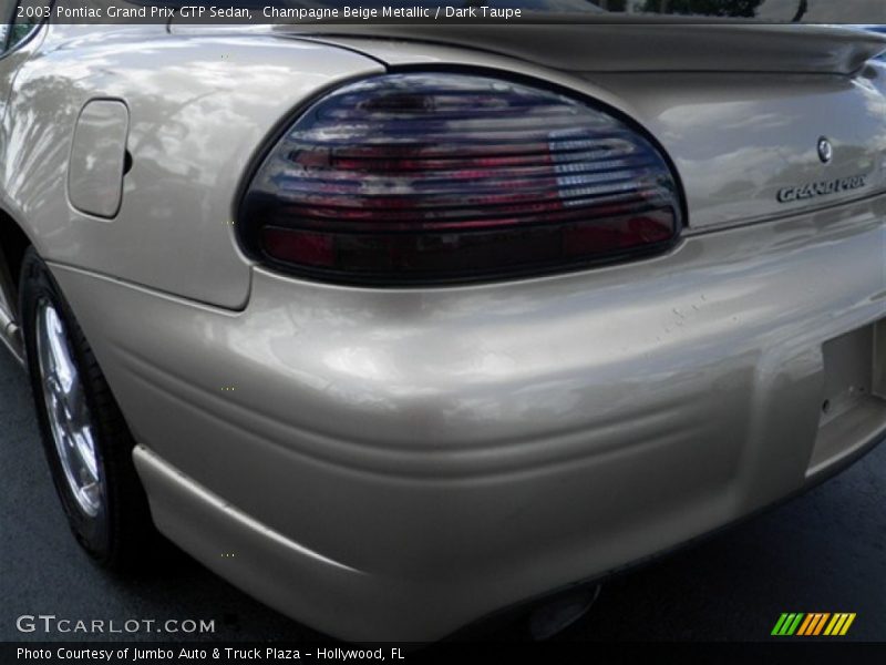 Champagne Beige Metallic / Dark Taupe 2003 Pontiac Grand Prix GTP Sedan