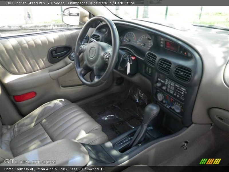 Champagne Beige Metallic / Dark Taupe 2003 Pontiac Grand Prix GTP Sedan