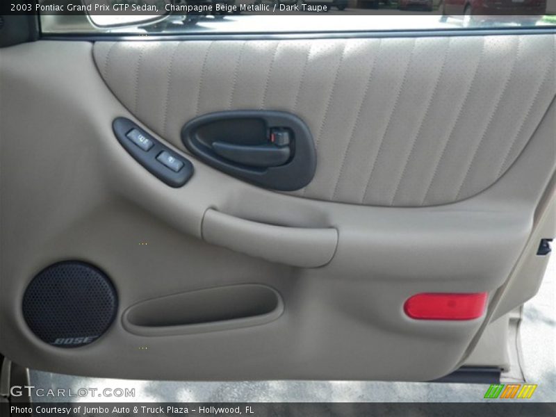 Champagne Beige Metallic / Dark Taupe 2003 Pontiac Grand Prix GTP Sedan