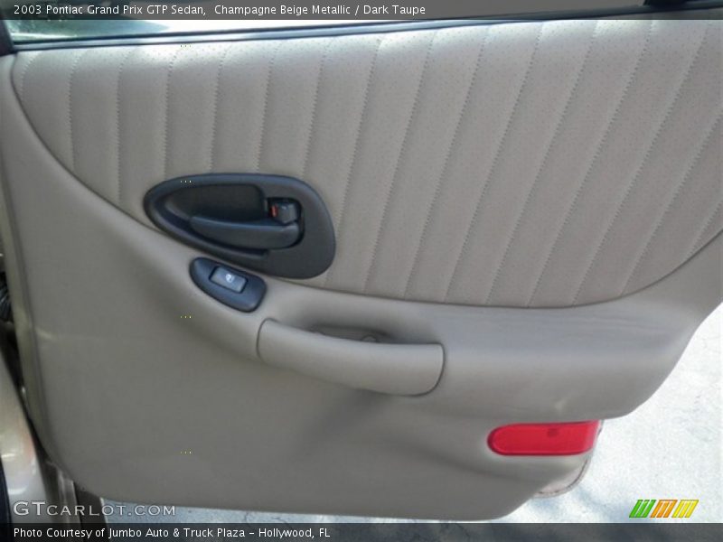 Champagne Beige Metallic / Dark Taupe 2003 Pontiac Grand Prix GTP Sedan