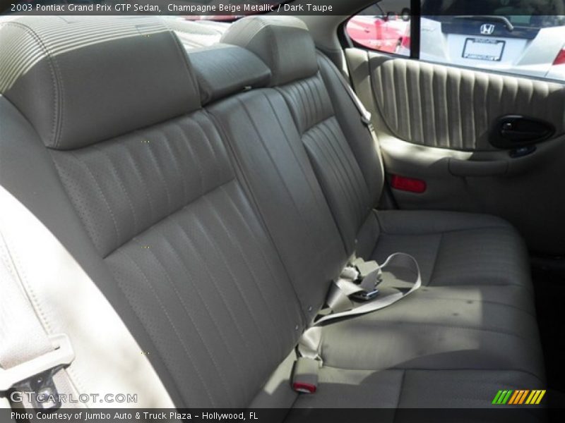 Champagne Beige Metallic / Dark Taupe 2003 Pontiac Grand Prix GTP Sedan