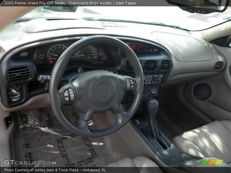 Champagne Beige Metallic / Dark Taupe 2003 Pontiac Grand Prix GTP Sedan