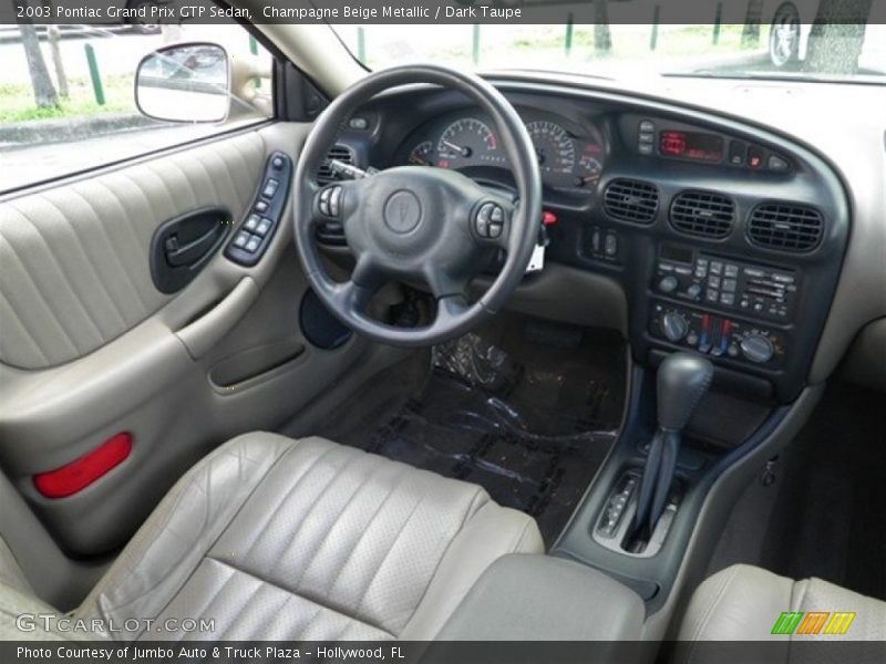 Champagne Beige Metallic / Dark Taupe 2003 Pontiac Grand Prix GTP Sedan