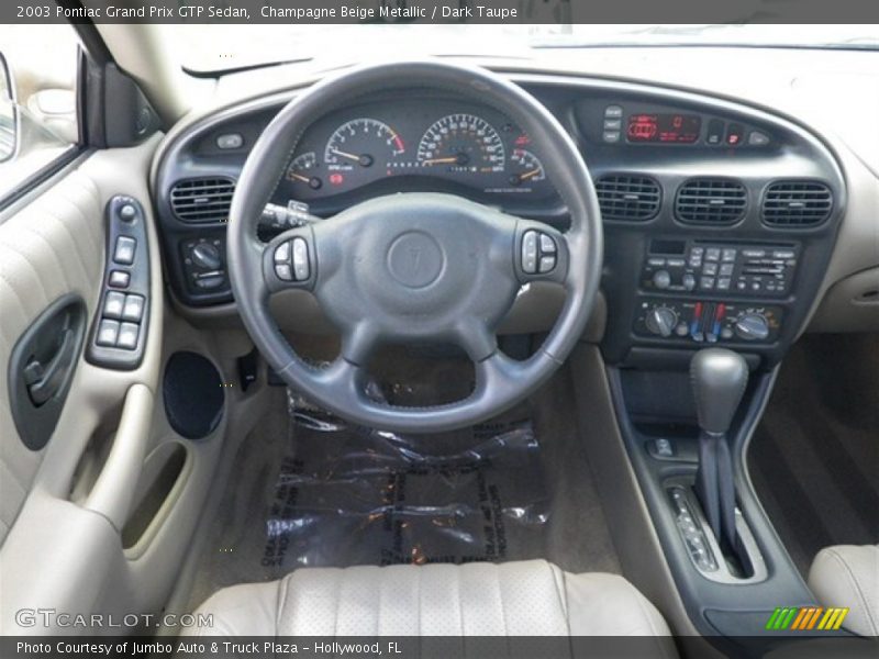 Champagne Beige Metallic / Dark Taupe 2003 Pontiac Grand Prix GTP Sedan