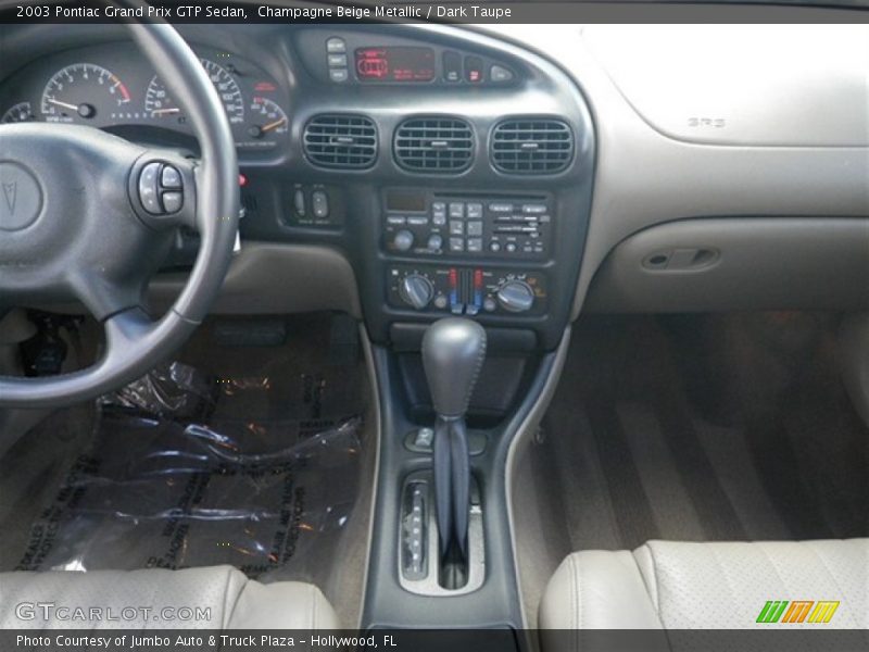 Champagne Beige Metallic / Dark Taupe 2003 Pontiac Grand Prix GTP Sedan