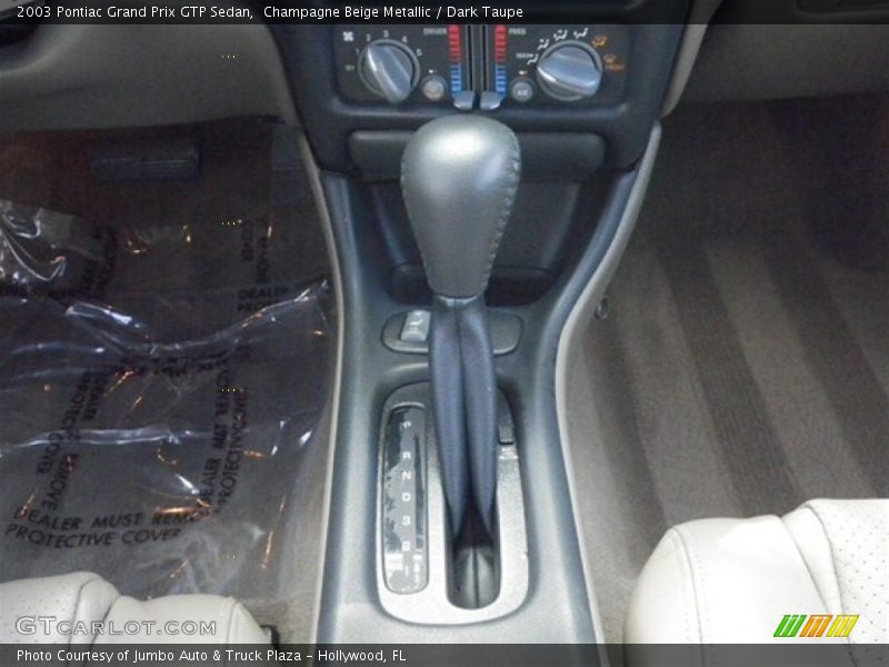 Champagne Beige Metallic / Dark Taupe 2003 Pontiac Grand Prix GTP Sedan