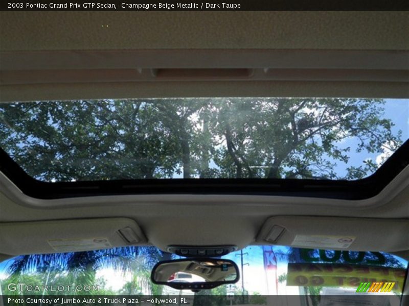 Champagne Beige Metallic / Dark Taupe 2003 Pontiac Grand Prix GTP Sedan