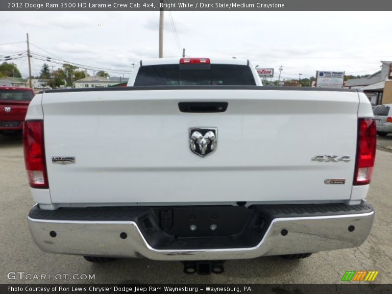 Bright White / Dark Slate/Medium Graystone 2012 Dodge Ram 3500 HD Laramie Crew Cab 4x4