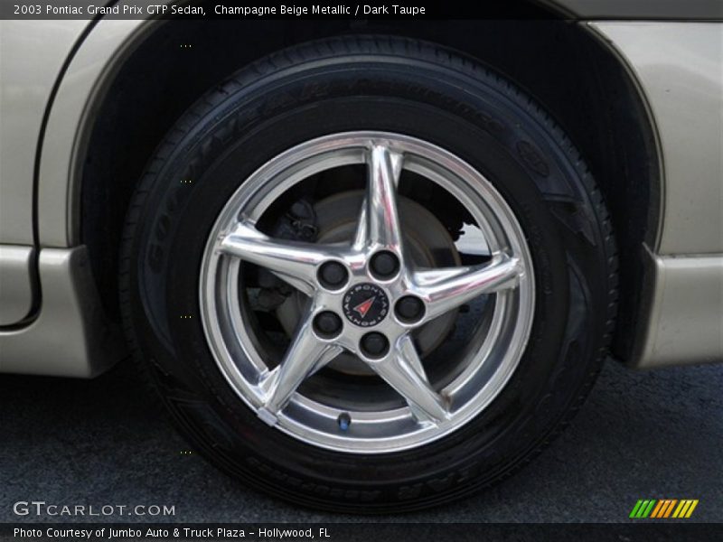 Champagne Beige Metallic / Dark Taupe 2003 Pontiac Grand Prix GTP Sedan