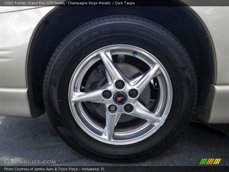 Champagne Beige Metallic / Dark Taupe 2003 Pontiac Grand Prix GTP Sedan