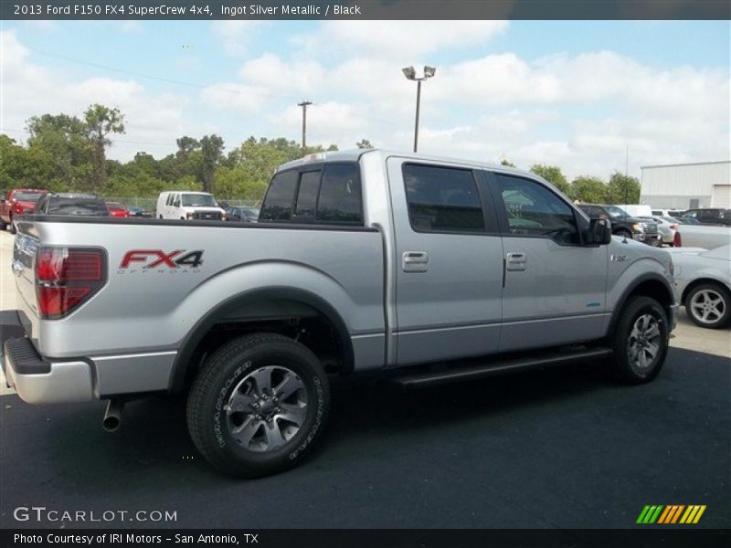 Ingot Silver Metallic / Black 2013 Ford F150 FX4 SuperCrew 4x4
