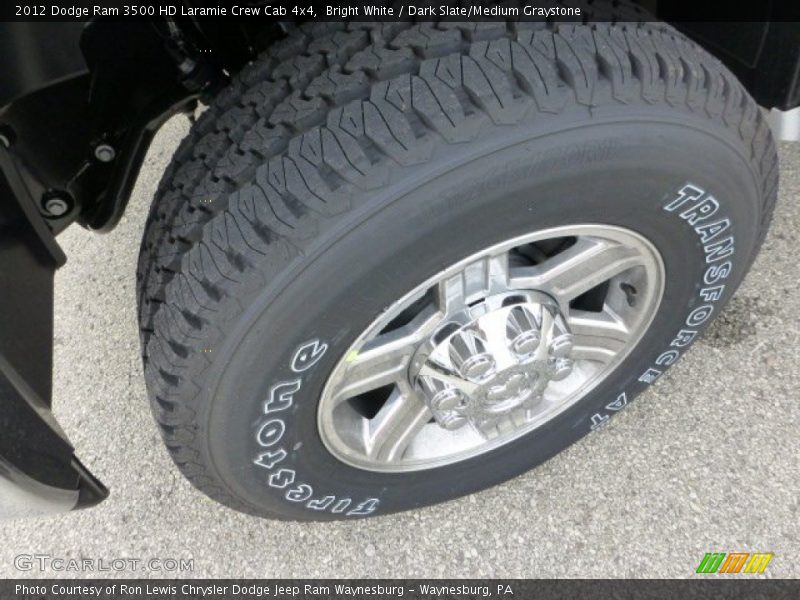 Bright White / Dark Slate/Medium Graystone 2012 Dodge Ram 3500 HD Laramie Crew Cab 4x4