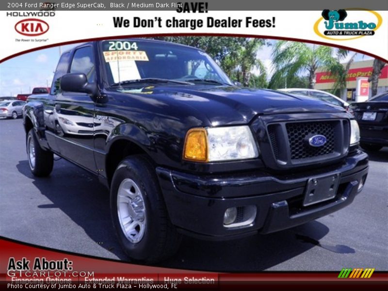 Black / Medium Dark Flint 2004 Ford Ranger Edge SuperCab
