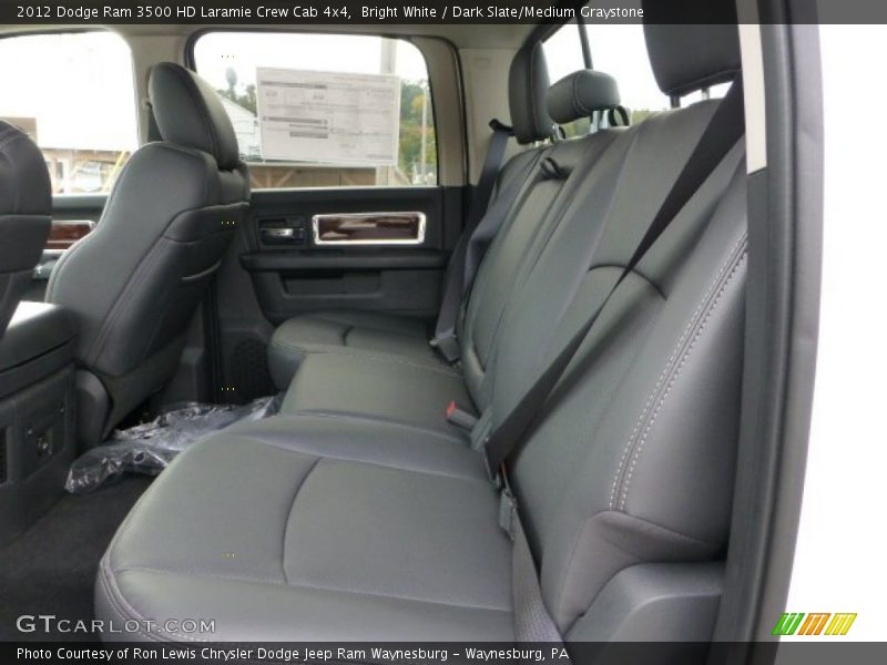 Bright White / Dark Slate/Medium Graystone 2012 Dodge Ram 3500 HD Laramie Crew Cab 4x4