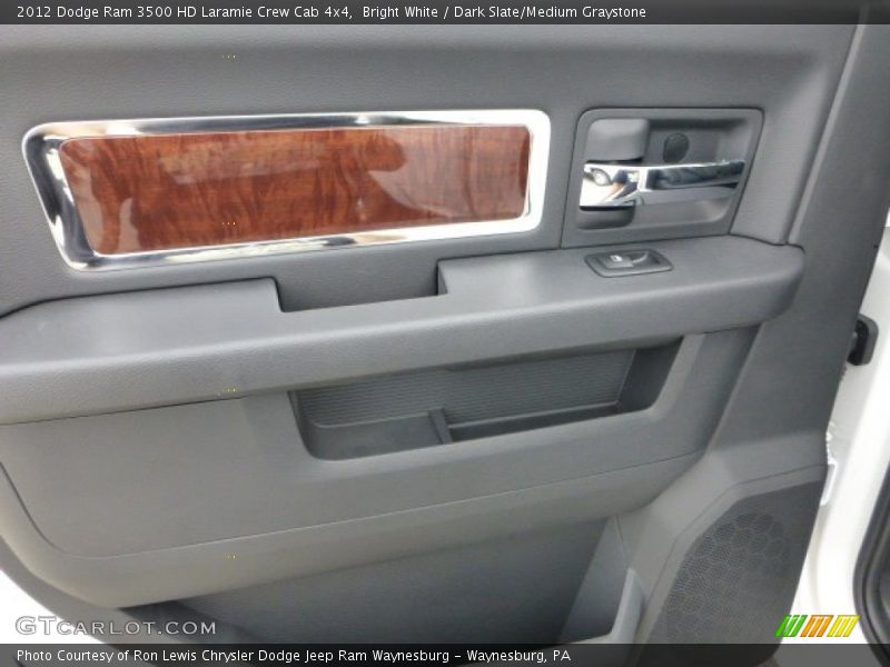Bright White / Dark Slate/Medium Graystone 2012 Dodge Ram 3500 HD Laramie Crew Cab 4x4