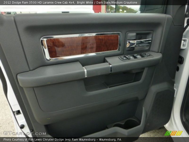 Bright White / Dark Slate/Medium Graystone 2012 Dodge Ram 3500 HD Laramie Crew Cab 4x4