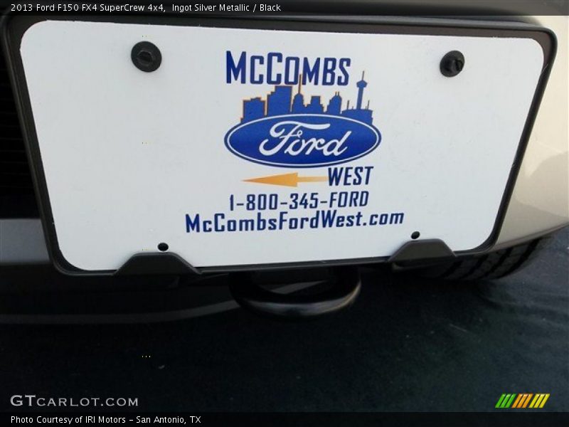 Ingot Silver Metallic / Black 2013 Ford F150 FX4 SuperCrew 4x4
