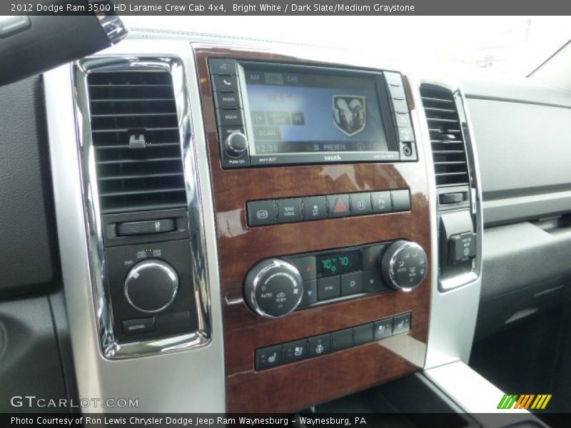 Bright White / Dark Slate/Medium Graystone 2012 Dodge Ram 3500 HD Laramie Crew Cab 4x4
