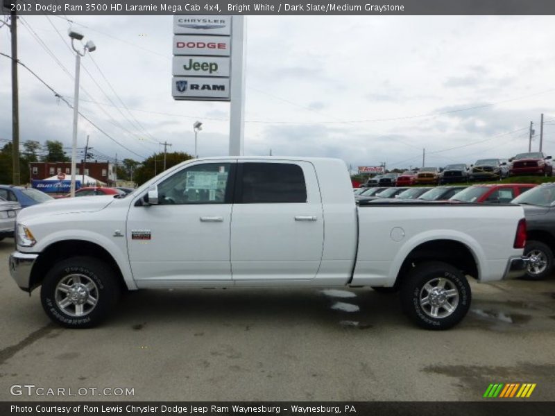  2012 Ram 3500 HD Laramie Mega Cab 4x4 Bright White