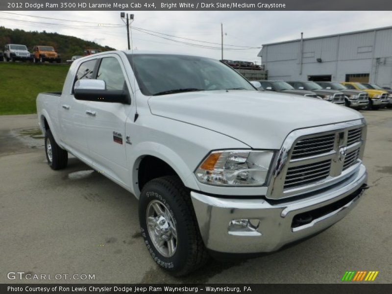 Front 3/4 View of 2012 Ram 3500 HD Laramie Mega Cab 4x4
