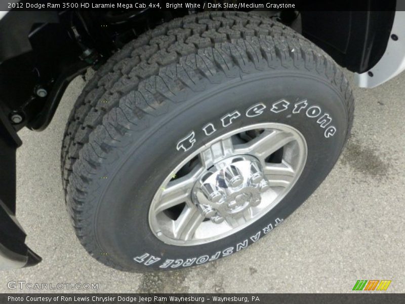 Bright White / Dark Slate/Medium Graystone 2012 Dodge Ram 3500 HD Laramie Mega Cab 4x4