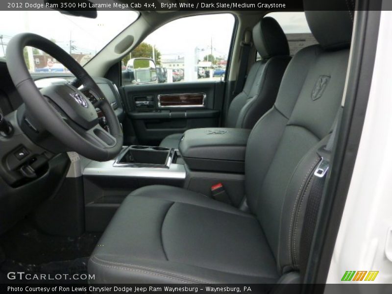  2012 Ram 3500 HD Laramie Mega Cab 4x4 Dark Slate/Medium Graystone Interior
