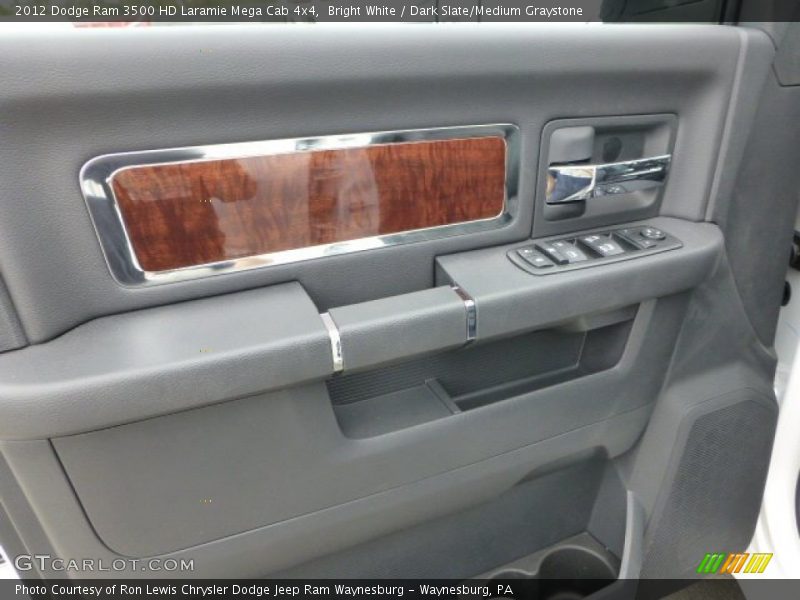 Bright White / Dark Slate/Medium Graystone 2012 Dodge Ram 3500 HD Laramie Mega Cab 4x4