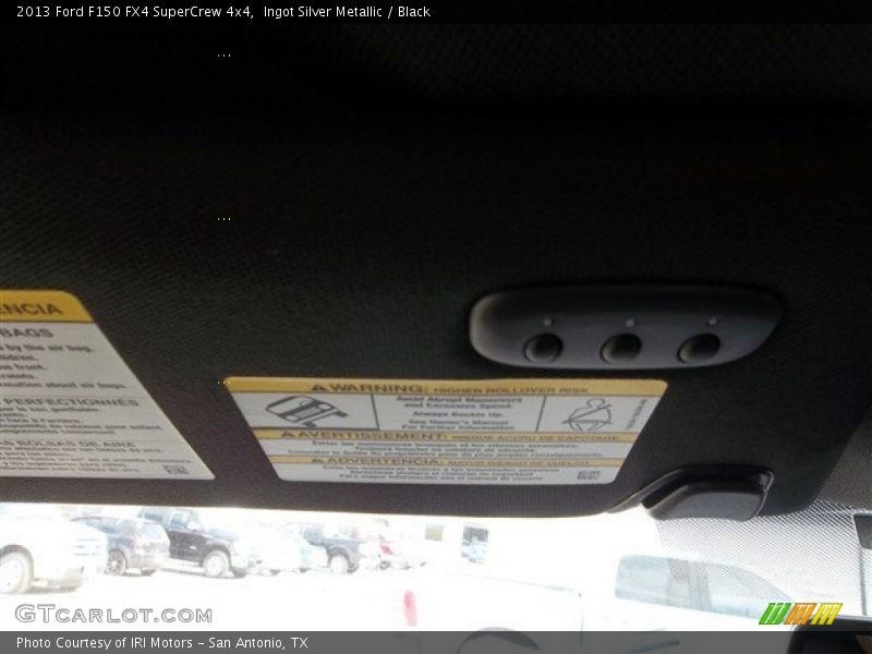 Ingot Silver Metallic / Black 2013 Ford F150 FX4 SuperCrew 4x4