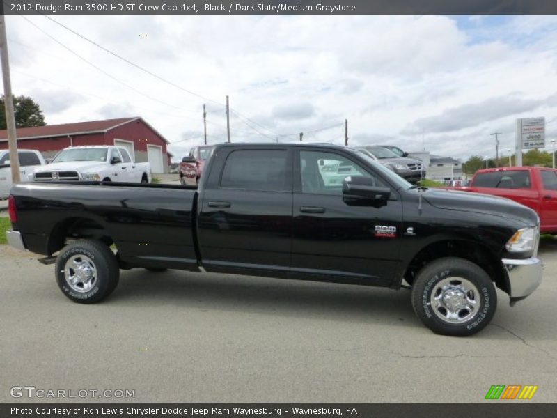 Black / Dark Slate/Medium Graystone 2012 Dodge Ram 3500 HD ST Crew Cab 4x4