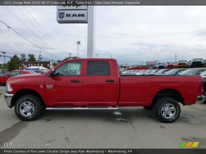 Flame Red / Dark Slate/Medium Graystone 2012 Dodge Ram 3500 HD ST Crew Cab 4x4