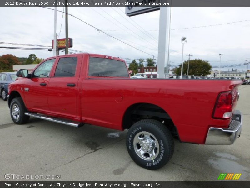 Flame Red / Dark Slate/Medium Graystone 2012 Dodge Ram 3500 HD ST Crew Cab 4x4