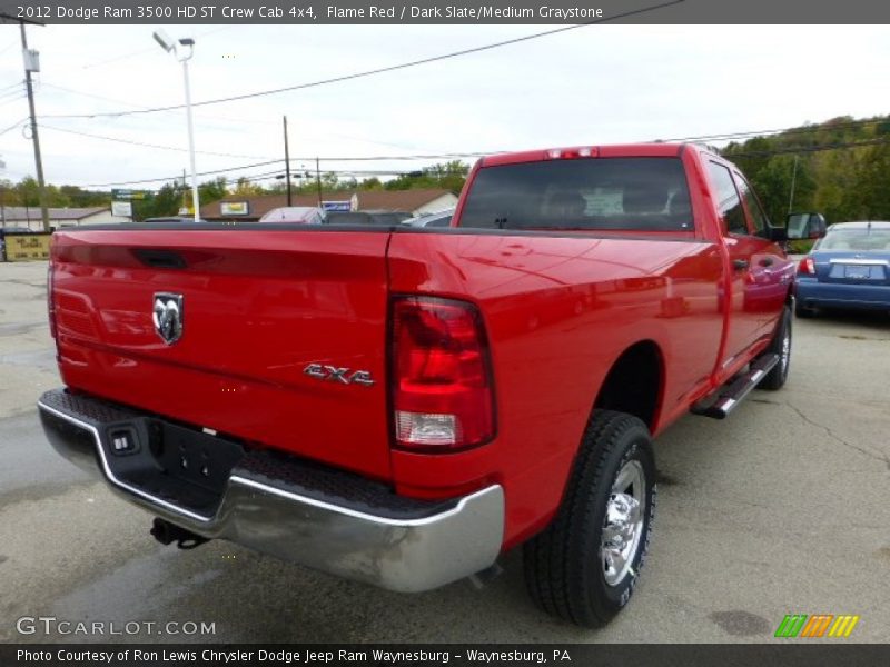 Flame Red / Dark Slate/Medium Graystone 2012 Dodge Ram 3500 HD ST Crew Cab 4x4