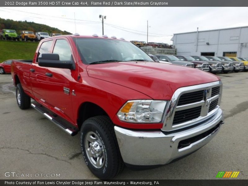 Flame Red / Dark Slate/Medium Graystone 2012 Dodge Ram 3500 HD ST Crew Cab 4x4