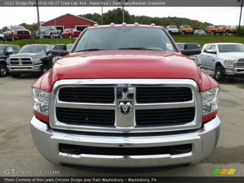 Flame Red / Dark Slate/Medium Graystone 2012 Dodge Ram 3500 HD ST Crew Cab 4x4