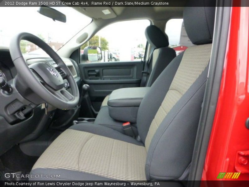 Flame Red / Dark Slate/Medium Graystone 2012 Dodge Ram 3500 HD ST Crew Cab 4x4