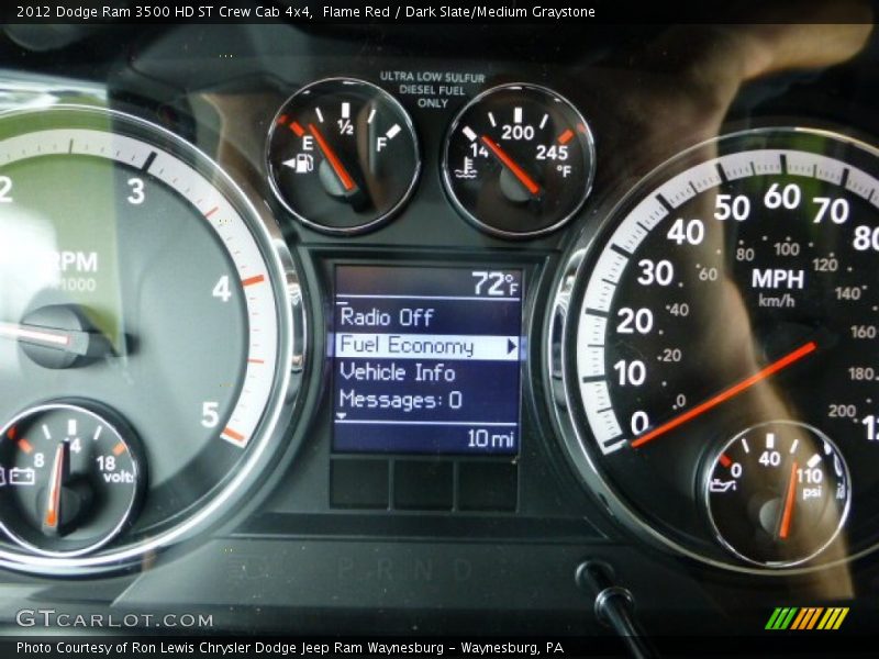 Flame Red / Dark Slate/Medium Graystone 2012 Dodge Ram 3500 HD ST Crew Cab 4x4