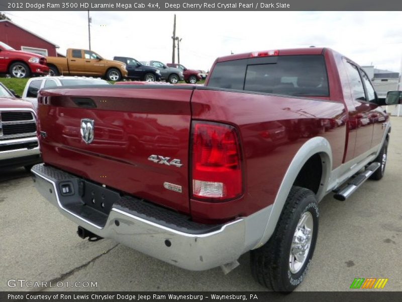 Deep Cherry Red Crystal Pearl / Dark Slate 2012 Dodge Ram 3500 HD Laramie Mega Cab 4x4