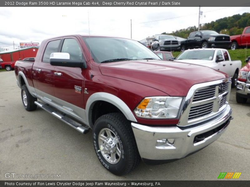 Front 3/4 View of 2012 Ram 3500 HD Laramie Mega Cab 4x4