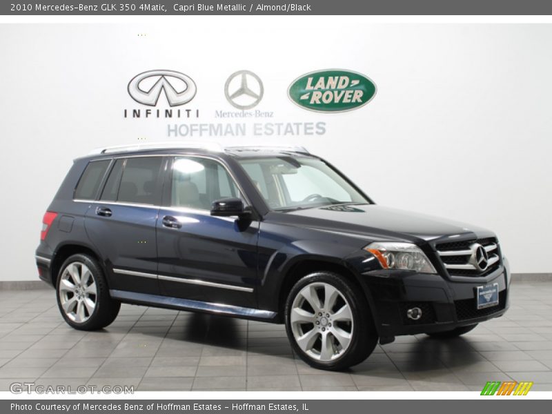 Capri Blue Metallic / Almond/Black 2010 Mercedes-Benz GLK 350 4Matic