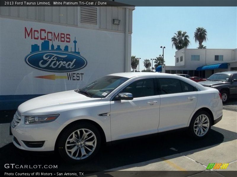 White Platinum Tri-Coat / Dune 2013 Ford Taurus Limited