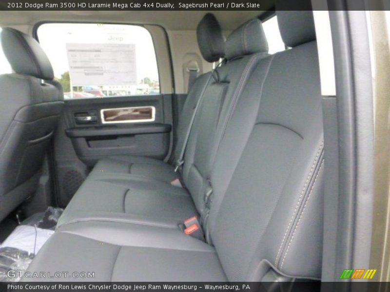  2012 Ram 3500 HD Laramie Mega Cab 4x4 Dually Dark Slate Interior