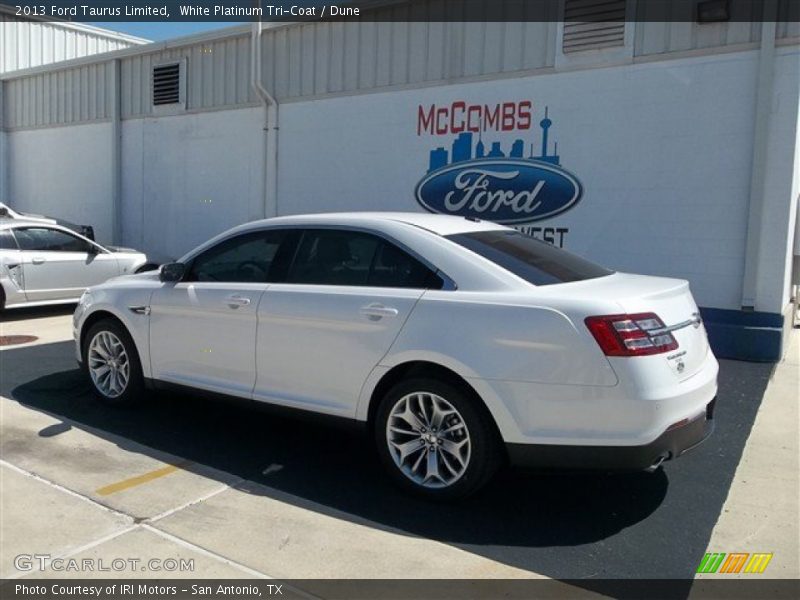 White Platinum Tri-Coat / Dune 2013 Ford Taurus Limited