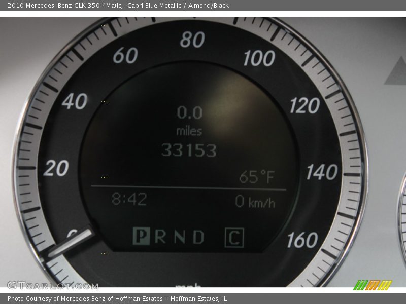 Capri Blue Metallic / Almond/Black 2010 Mercedes-Benz GLK 350 4Matic