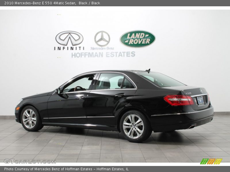 Black / Black 2010 Mercedes-Benz E 550 4Matic Sedan