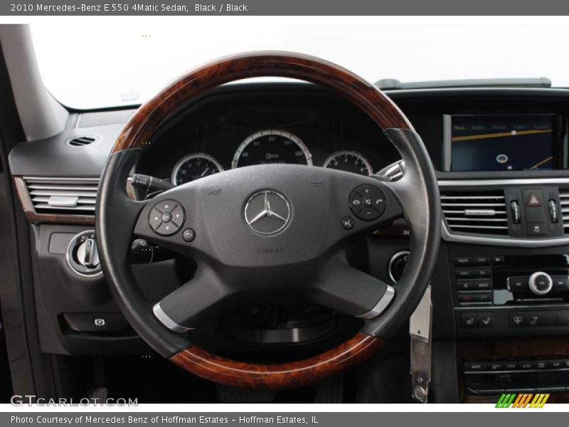 Black / Black 2010 Mercedes-Benz E 550 4Matic Sedan