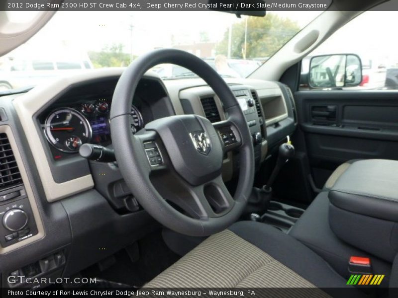 Deep Cherry Red Crystal Pearl / Dark Slate/Medium Graystone 2012 Dodge Ram 2500 HD ST Crew Cab 4x4