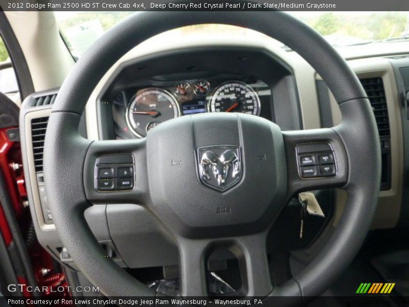 Deep Cherry Red Crystal Pearl / Dark Slate/Medium Graystone 2012 Dodge Ram 2500 HD ST Crew Cab 4x4