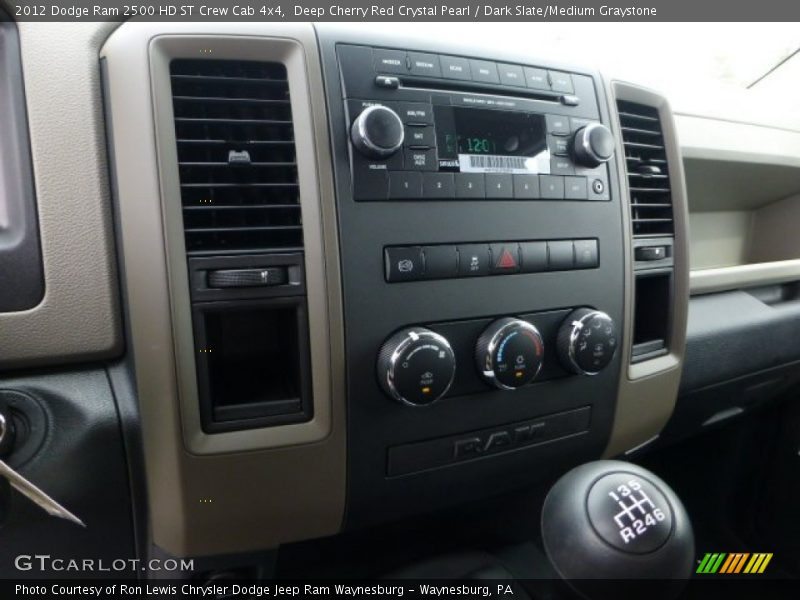 Deep Cherry Red Crystal Pearl / Dark Slate/Medium Graystone 2012 Dodge Ram 2500 HD ST Crew Cab 4x4