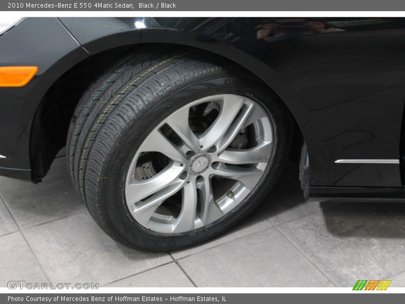 Black / Black 2010 Mercedes-Benz E 550 4Matic Sedan